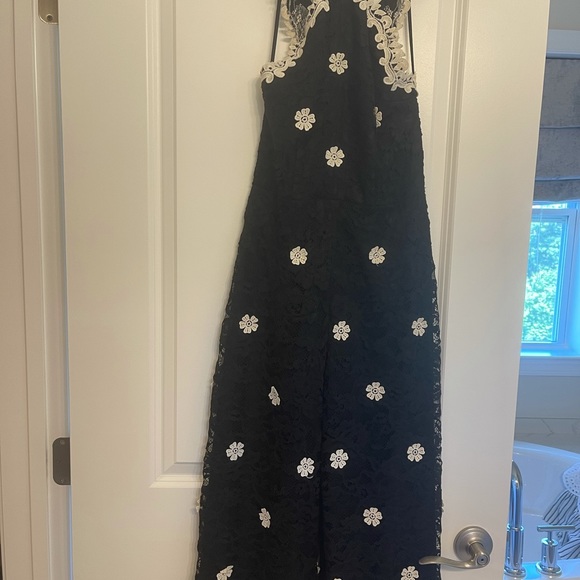 Alexis Kayla halter wide leg lace retro jumpsuit - Picture 6 of 7